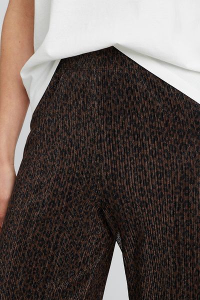 Pantalon plissé brillant