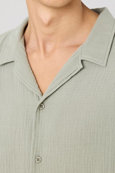 Chemise manches courtes gaze de coton