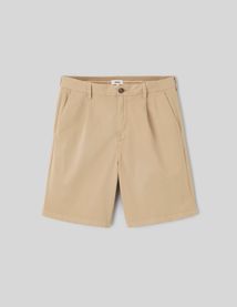 Bermuda chino &agrave; plis