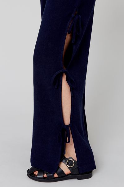 Pantalon fluide avec noeuds