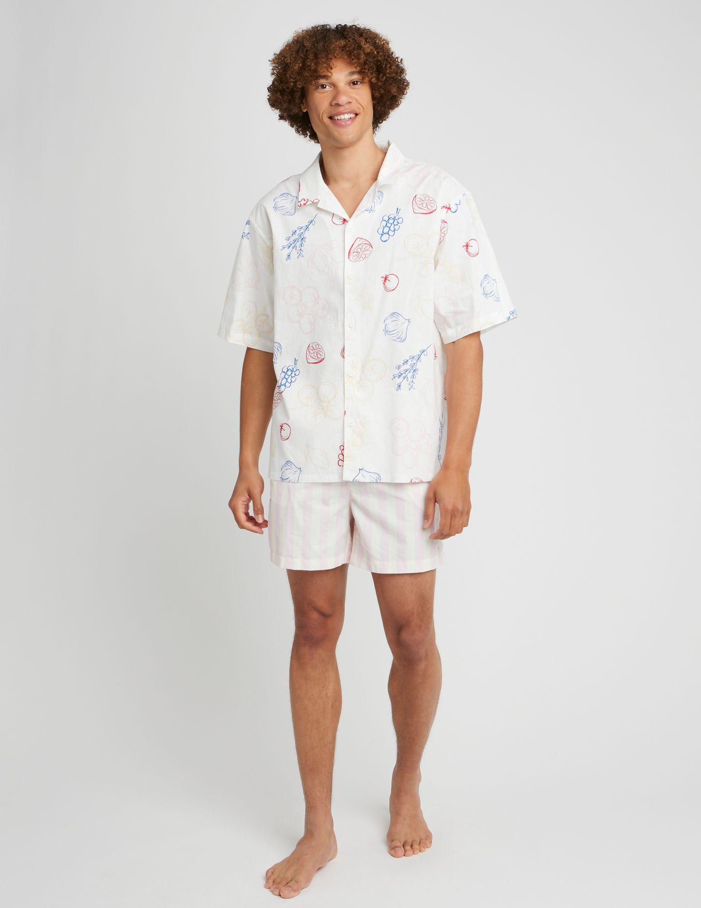 Short de bain rayé