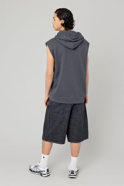 Sweat sans manches à capuche