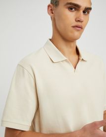 Polo matière fantaisie