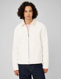 Veste zipp&eacute;e unie col velours