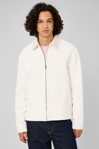Veste zipp&eacute;e unie col velours