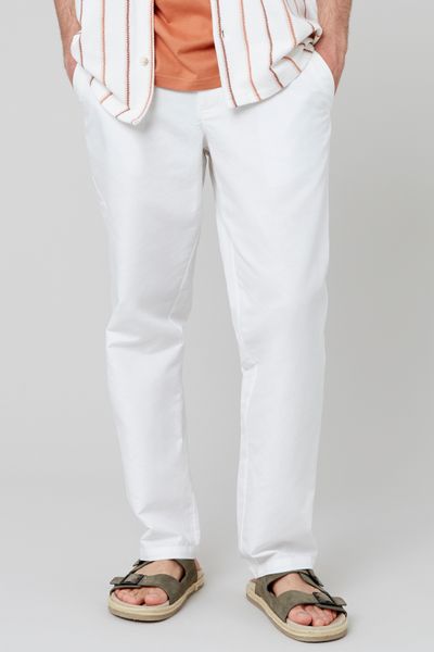 Pantalon de ville coton lin