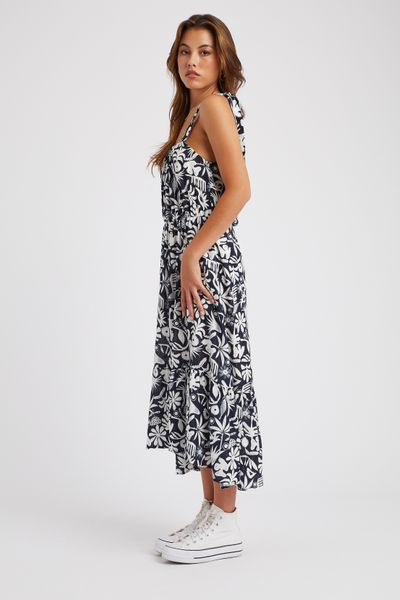 Robe longue imprimée