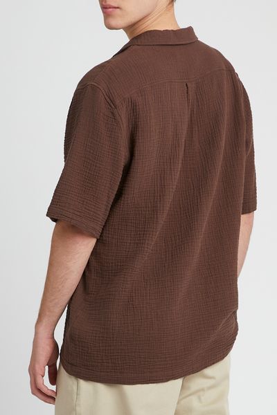 Chemise manches courtes gaze de coton
