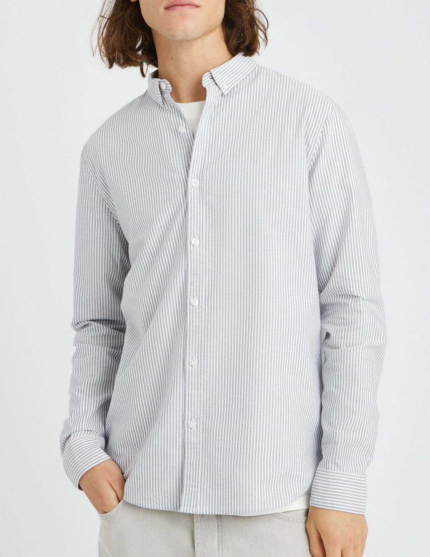 Chemise ray&eacute;e droite