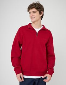 Sweat col montant avec broderie