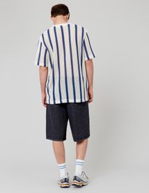 T-shirt tricot à rayures