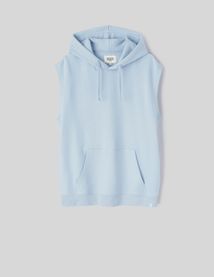Sweat sans manches à capuche
