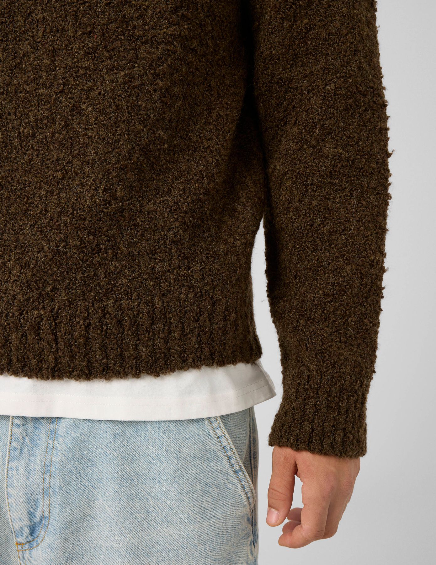 Pull maille bouclette