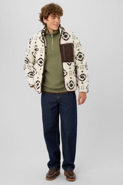 Veste zipp&eacute;e imprim&eacute;e