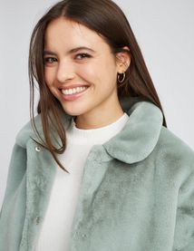 Blouson imitation fourrure