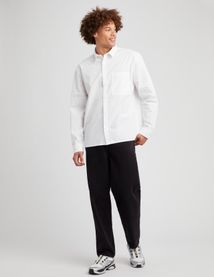 Chemise boxy en popeline de coton biologique
