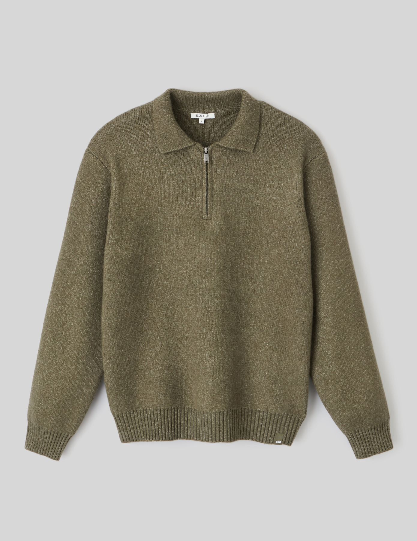 Pull col polo zippé