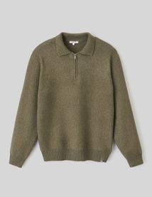 Pull col polo zippé