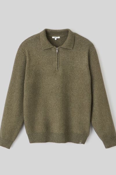 Pull col polo zippé