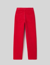 Pantalon straight velours