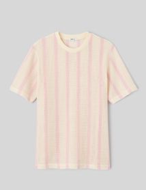 T-shirt tricot &agrave; rayures