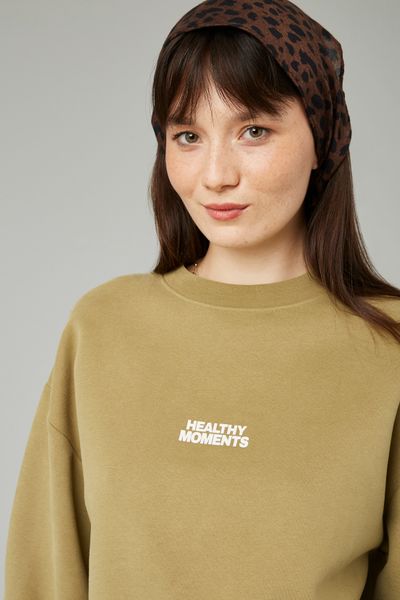 Sweat col rond imprimé