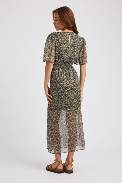 Robe longue imprim&eacute;e