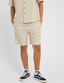 Bermuda unie en mati&egrave;re gaufr&eacute;