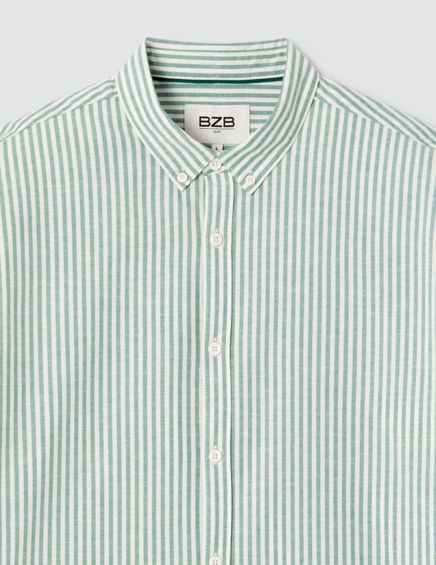 Chemise rayée ajustée