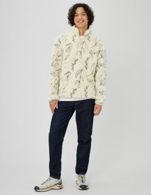 Sweat sherpa brodée