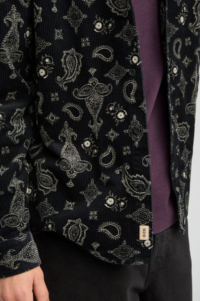 Chemise en velours imprimée