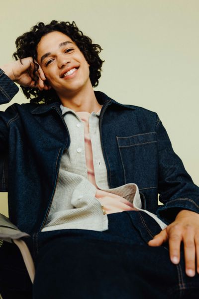 Veste en denim zipp&eacute;e