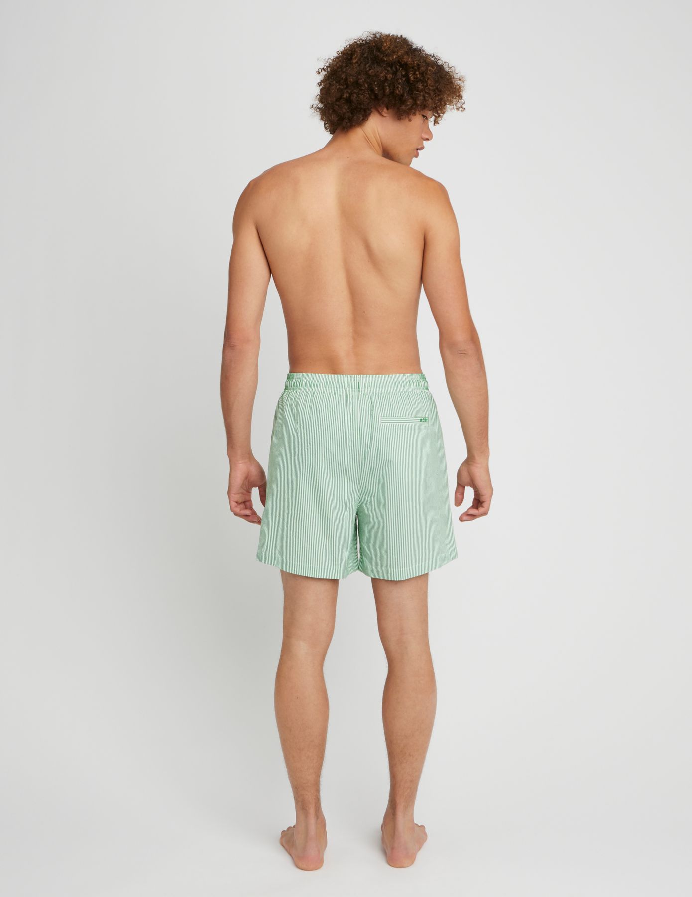 Short de bain en seersucker