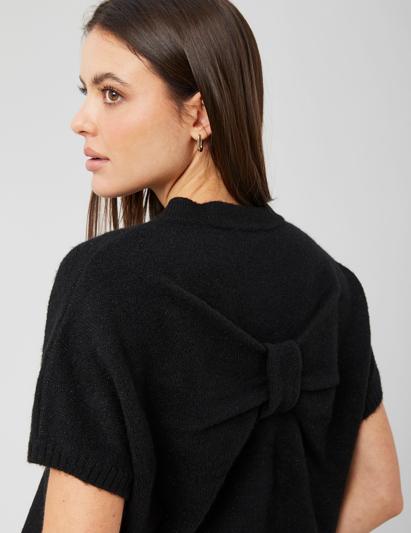 Pull manches courtes nœud dos