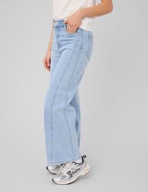 Jean wide leg &agrave; strass