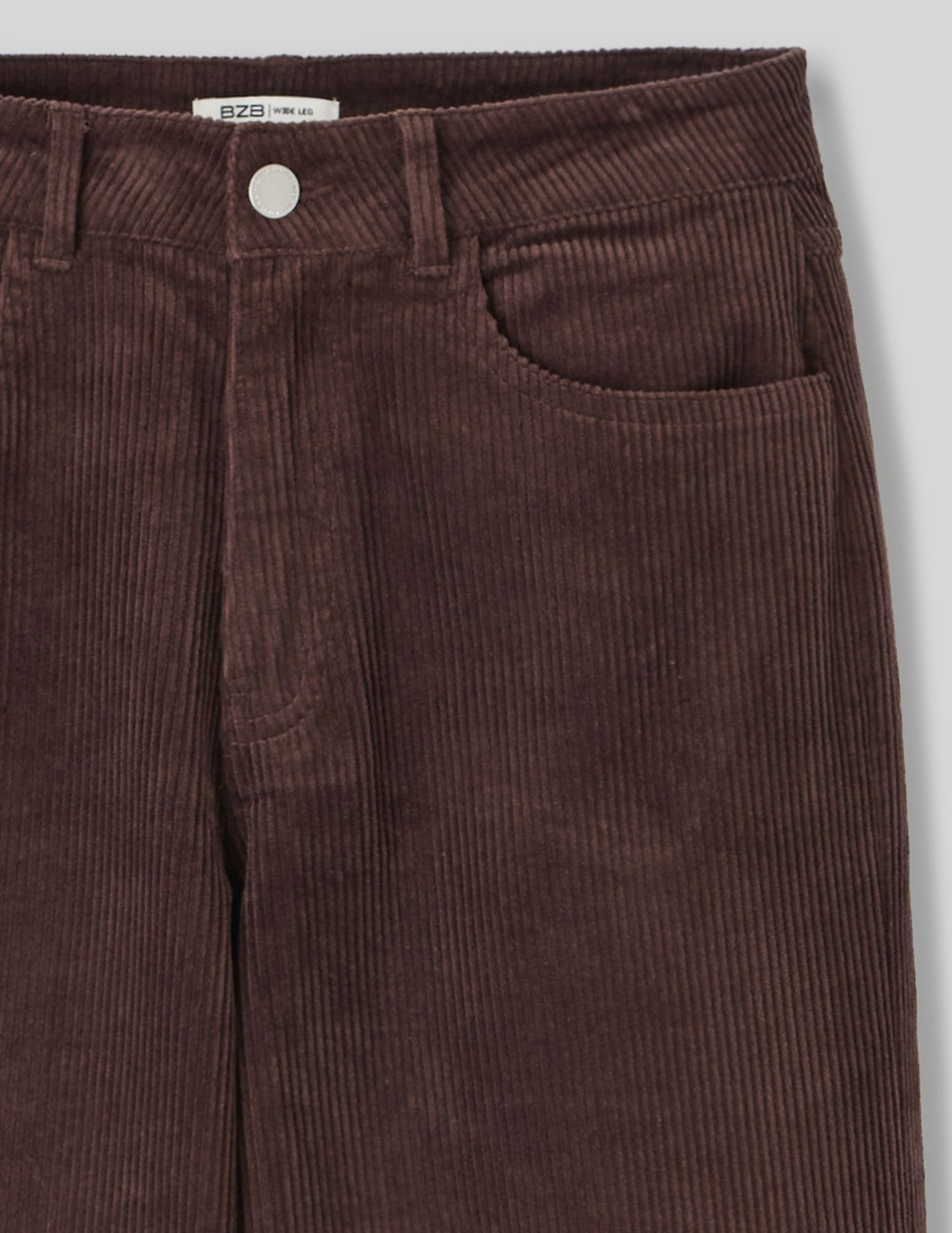 Pantalon wide leg velours