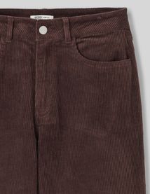 Pantalon wide leg velours