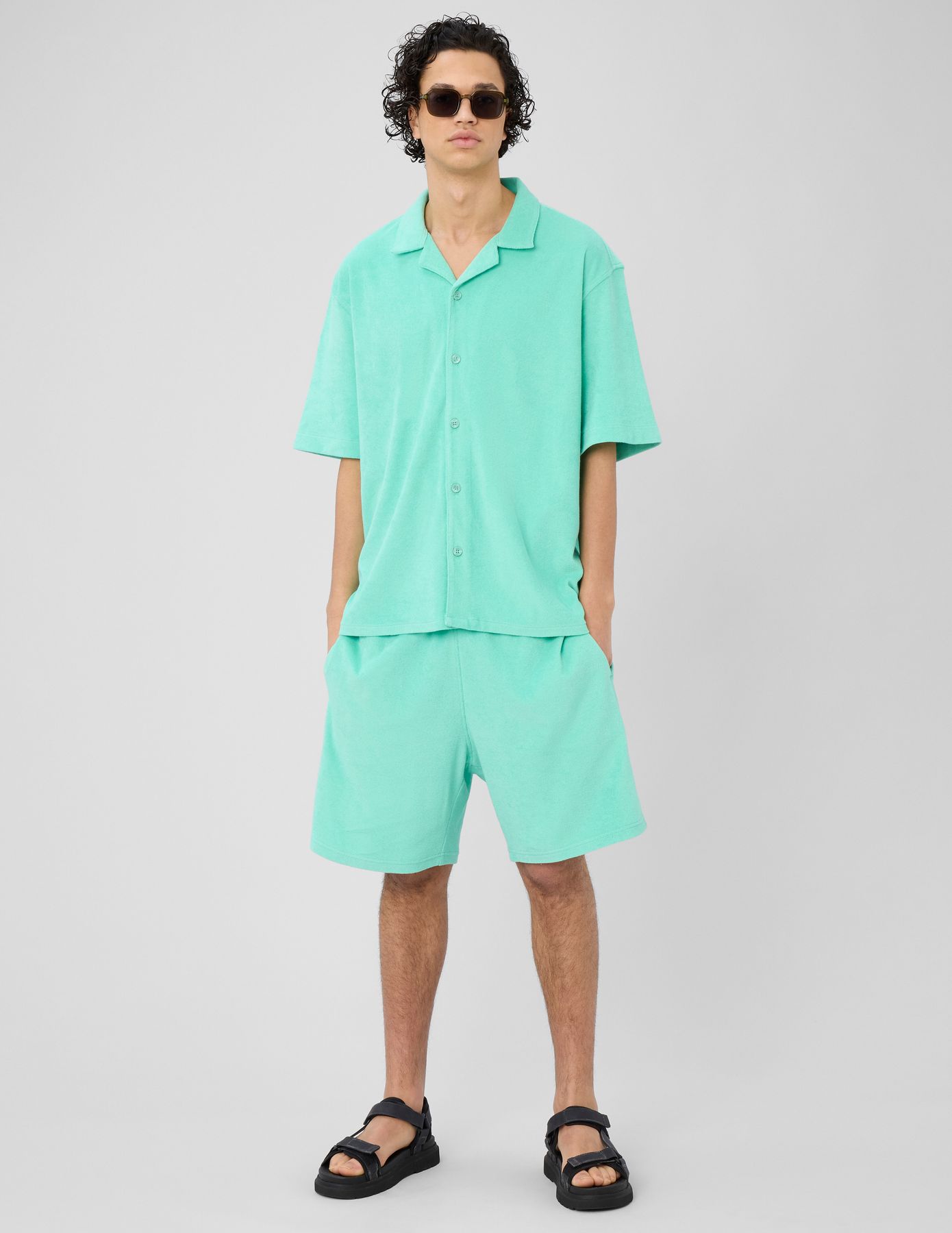 Chemise manches courtes &eacute;ponge