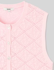 Gilet sans manches en crochet