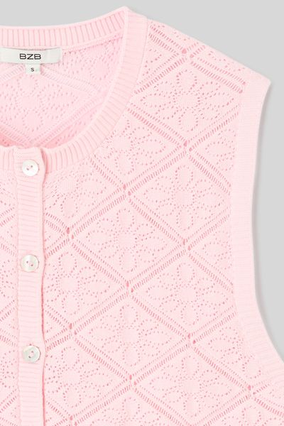 Gilet sans manches en crochet