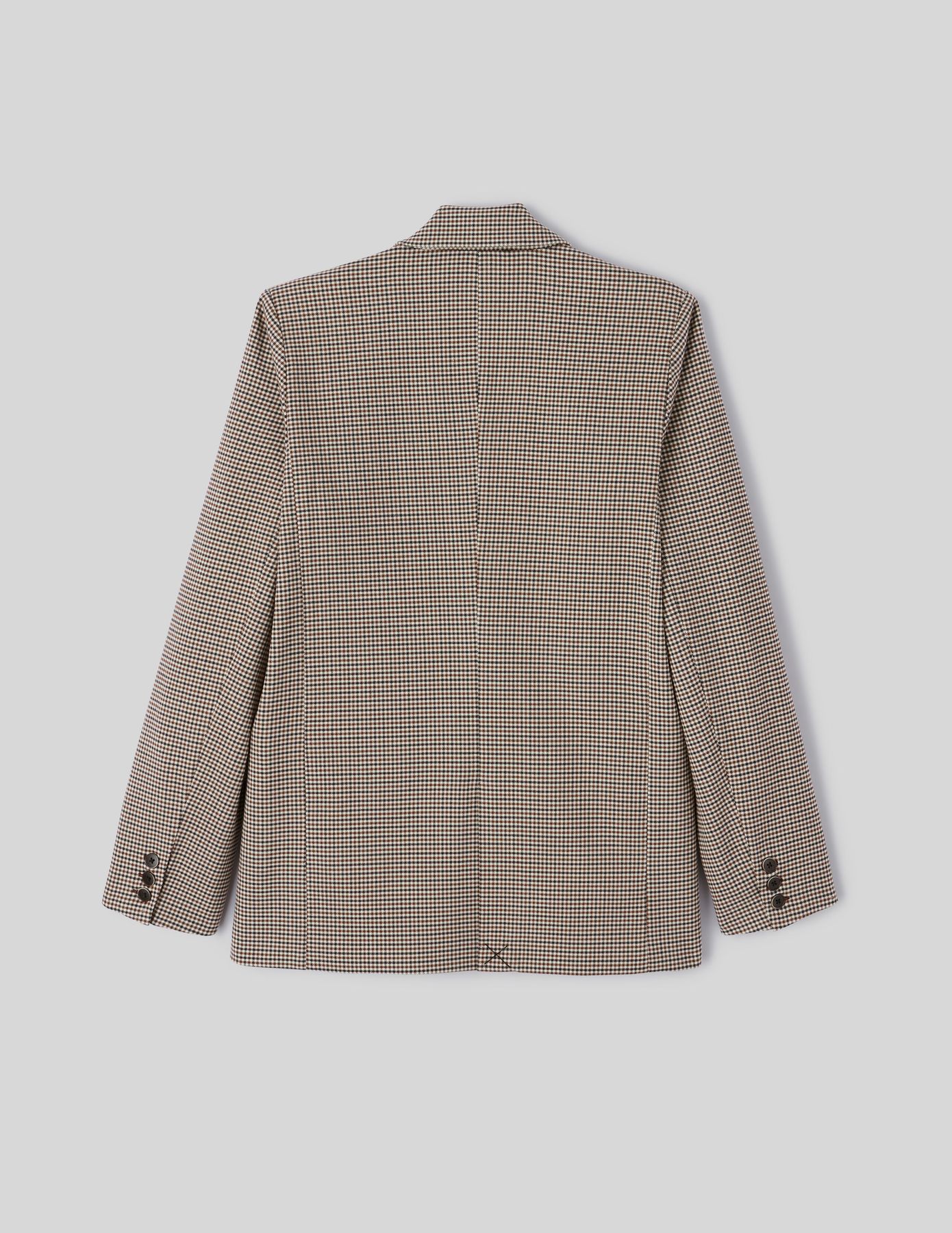 Blazer carreaux polyester recycl&eacute;