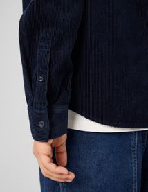 Chemise en velours c&ocirc;tel&eacute;