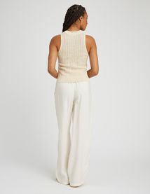 Débardeur en crochet pailleté