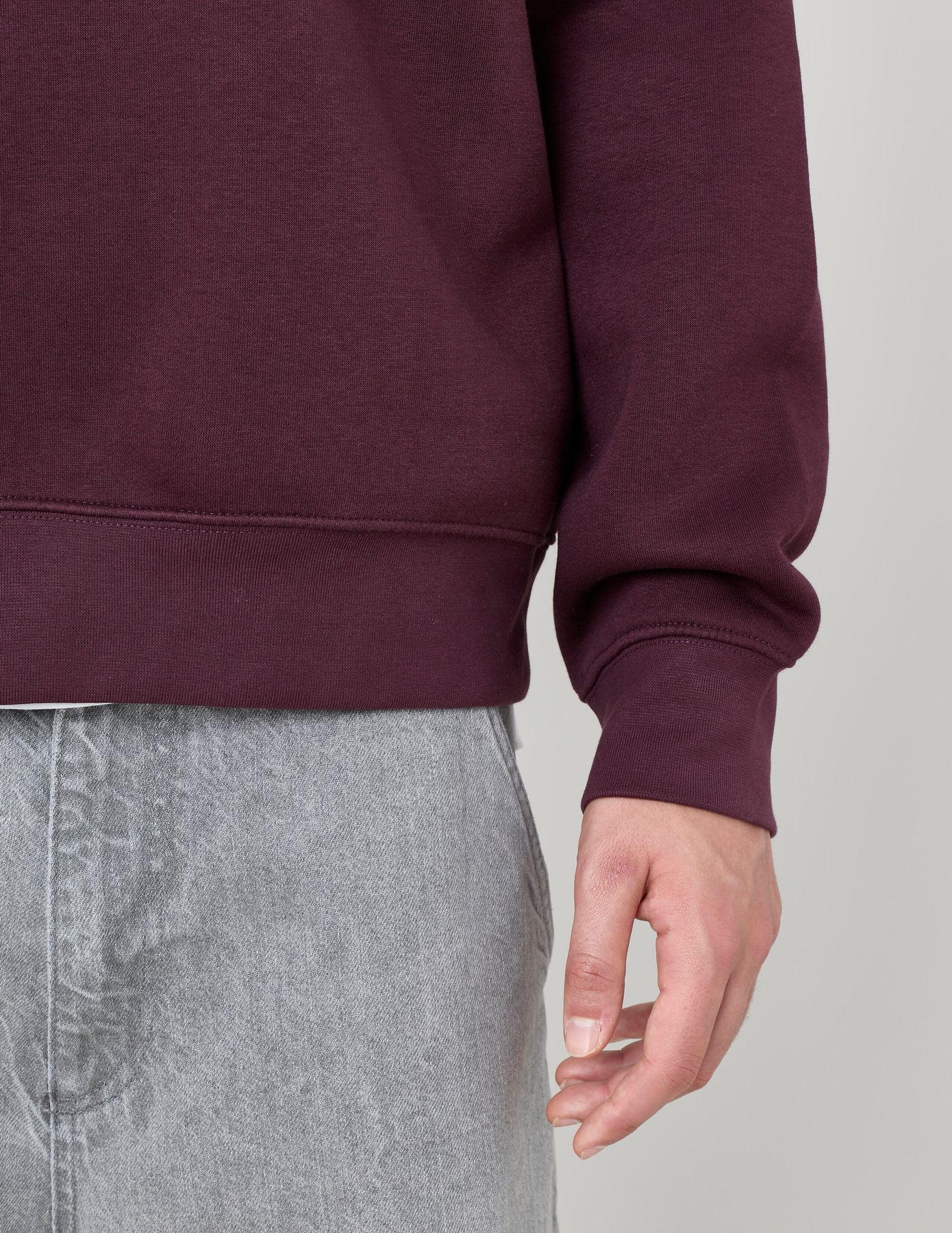 Sweat col polo zippé