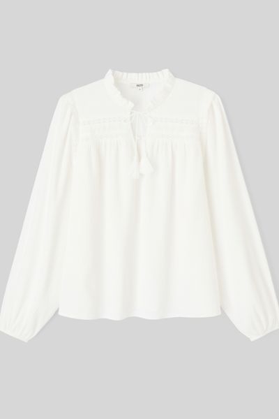 Blouse fluide en crépon