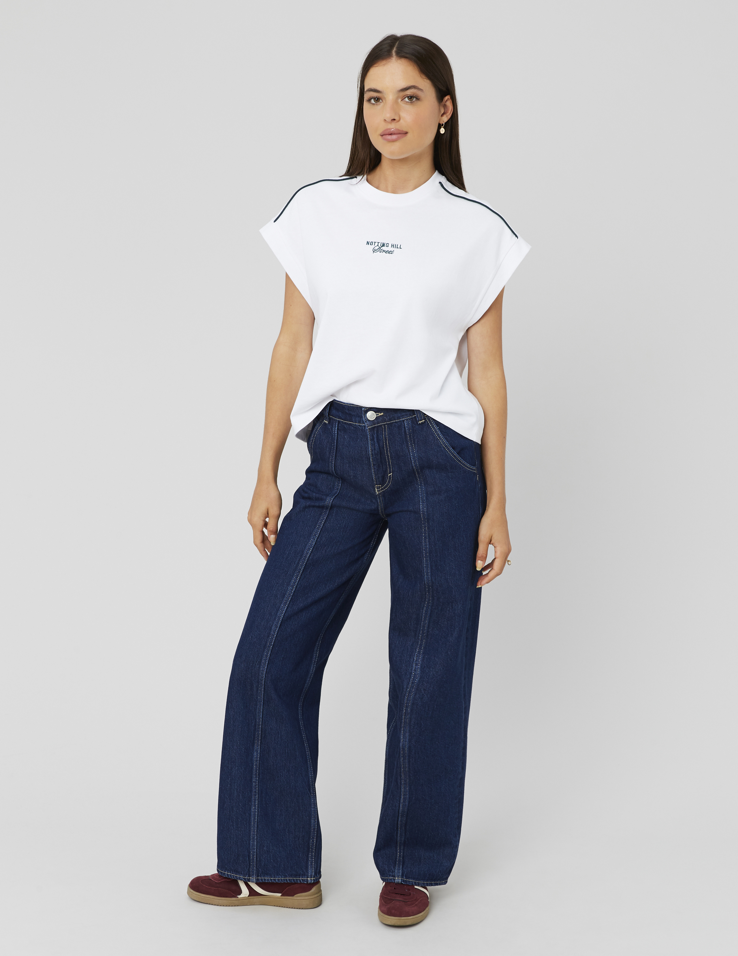 Jean straight surpiqures