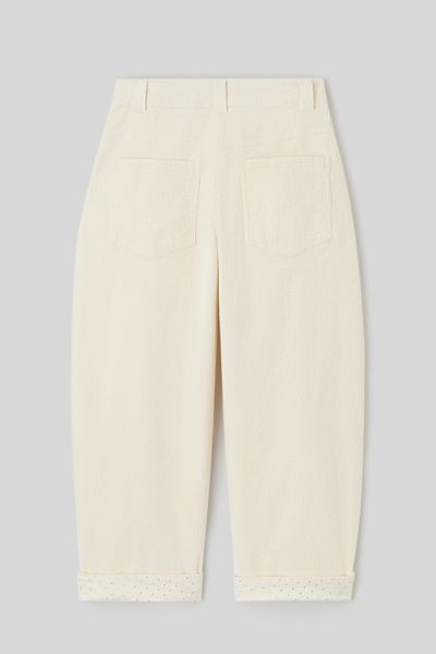 Pantalon balloon en velours