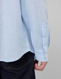 Chemise manches longues viscose lin