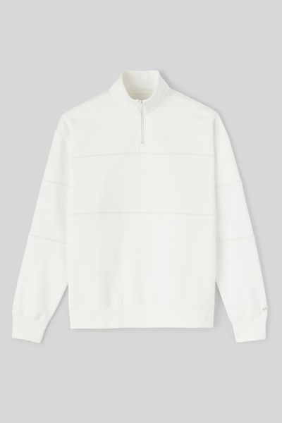 Sweat col montant zippé