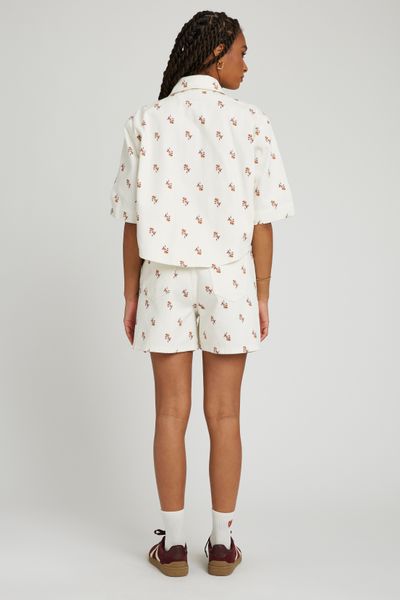 Veste manches courtes imprimée